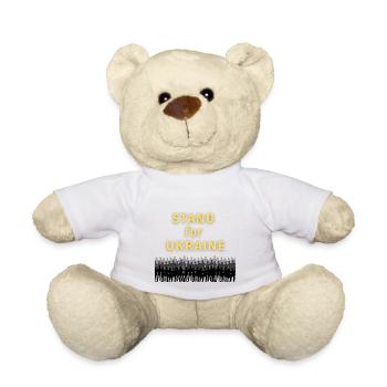 Stand with Ukraine World Peace Ukraine Russland - Teddy - Weiß - Vorne