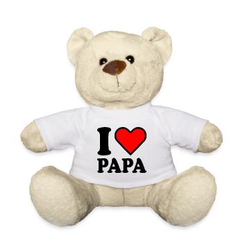 I love papa - Teddy - Weiß - Vorne