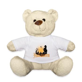 Halloween Gruselig Friedhof Mond Hexe Vampire - Teddy - Weiß - Vorne