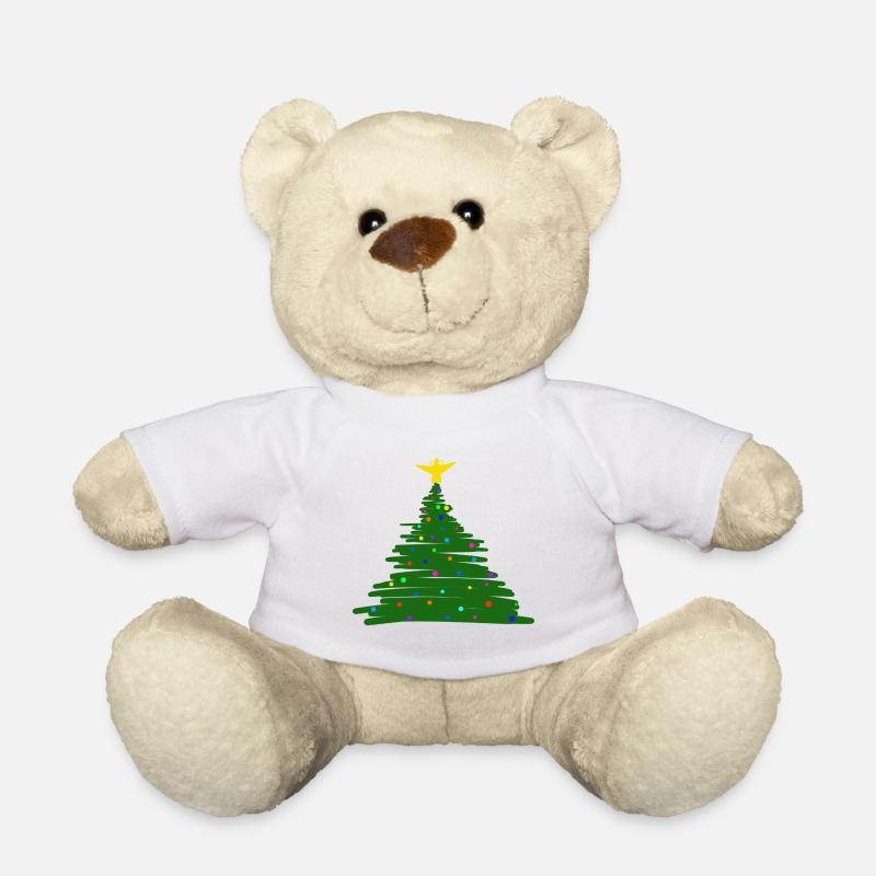 Weihnachtsbaum - Teddy - Weiß