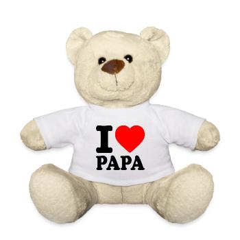 I love papa - Teddy - Weiß - Vorne