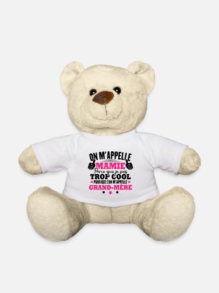 Je suis mamie trop cool, Cadeau pour cool mamie - Nounours - blanc