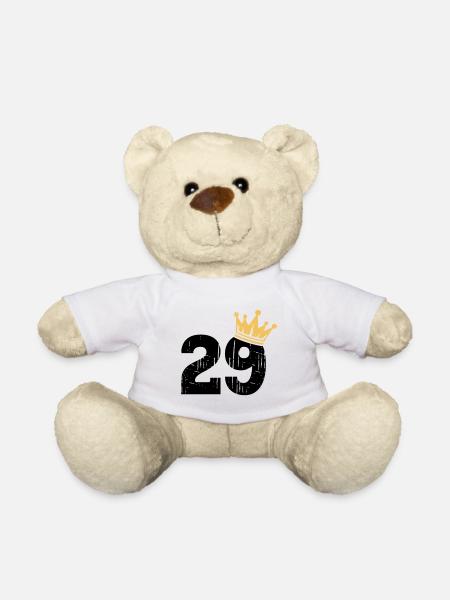 29 Krone 29. Geburtstag 29 Jahre - Teddy - Weiß
