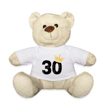 30 Crown 30e anniversaire 30 ans - Nounours - blanc - Devant