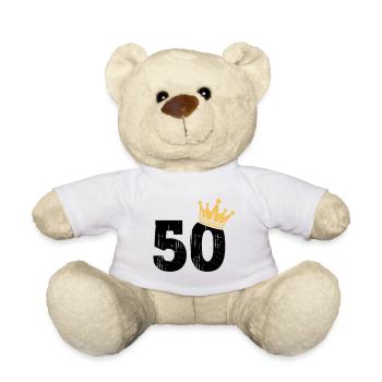 50 Krone 50. Geburtstag 50 Jahre - Teddy - Weiß - Vorne