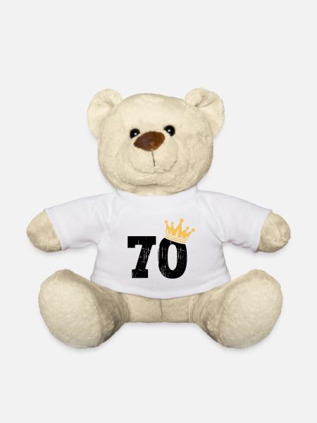 70 Couronne 70e anniversaire 70 ans - Nounours - blanc