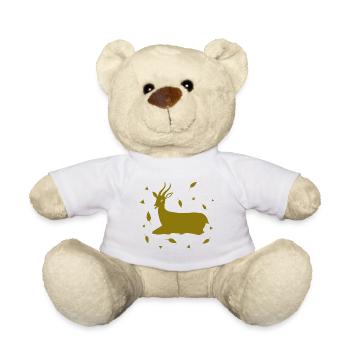 Hirsch - Wald Natur Tierschutz - Teddy - Weiß - Vorne