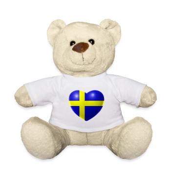 Herz (Suède / Sverige) - Nounours - blanc - Devant