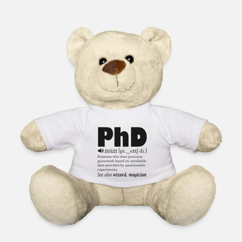 PhD - Teddy Bear - white