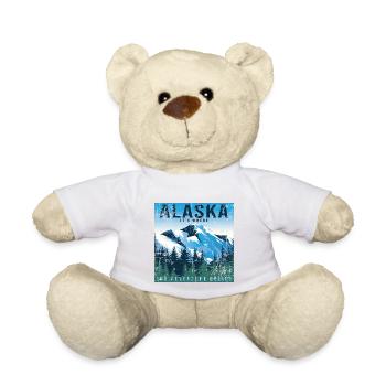 Alaska it's where the Adventure begins - Teddy Bear - white - Front