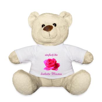 liebste Mama Muttertag - Teddy - Weiß - Vorne