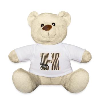 zebra h - Teddy Bear - white - Front