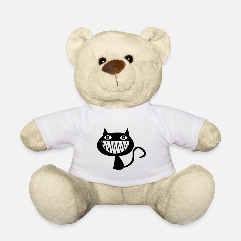 Chat du Cheshire (D00231) - Nounours - blanc