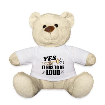 Trumpet Player Men Women Trumpetist Gag Trumpet - Nounours - blanc - Devant