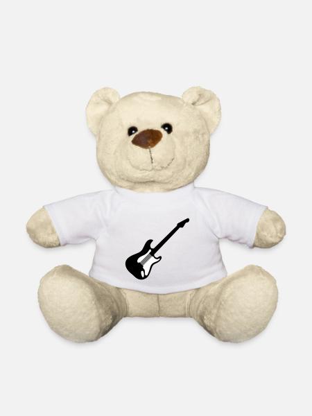 Guitar - Teddy Bear - white