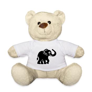 Elefant - Teddy - Weiß - Vorne