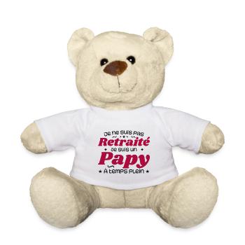 Ich bin nicht im Ruhestand, ich bin ein Opa - Teddy - Weiß - Vorne