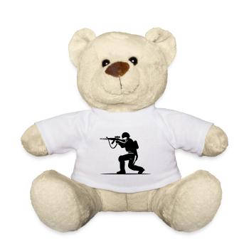 Soldier Icon - Teddy Bear - white - Front
