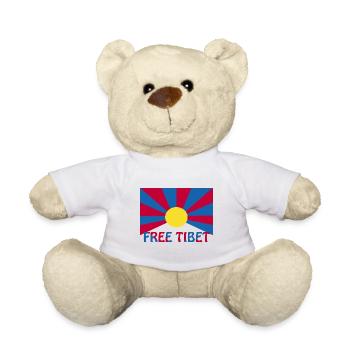 tibet libre - Nounours - blanc - Devant