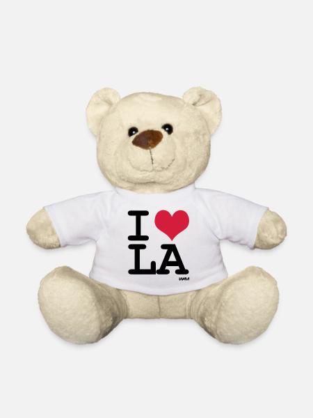 i love la - los angeles by wam - Teddy - Weiß