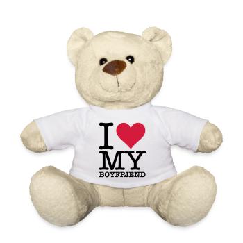I Love My Boyfriend! - Nounours - blanc - Devant