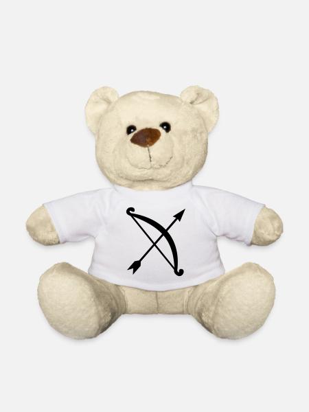 Pfeil und Bogen - Teddy - Weiß