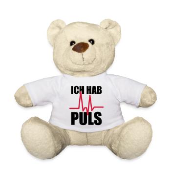 Ich hab Puls - Teddy - Weiß - Vorne