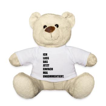 kein Kommentar - Teddy - Weiß - Vorne