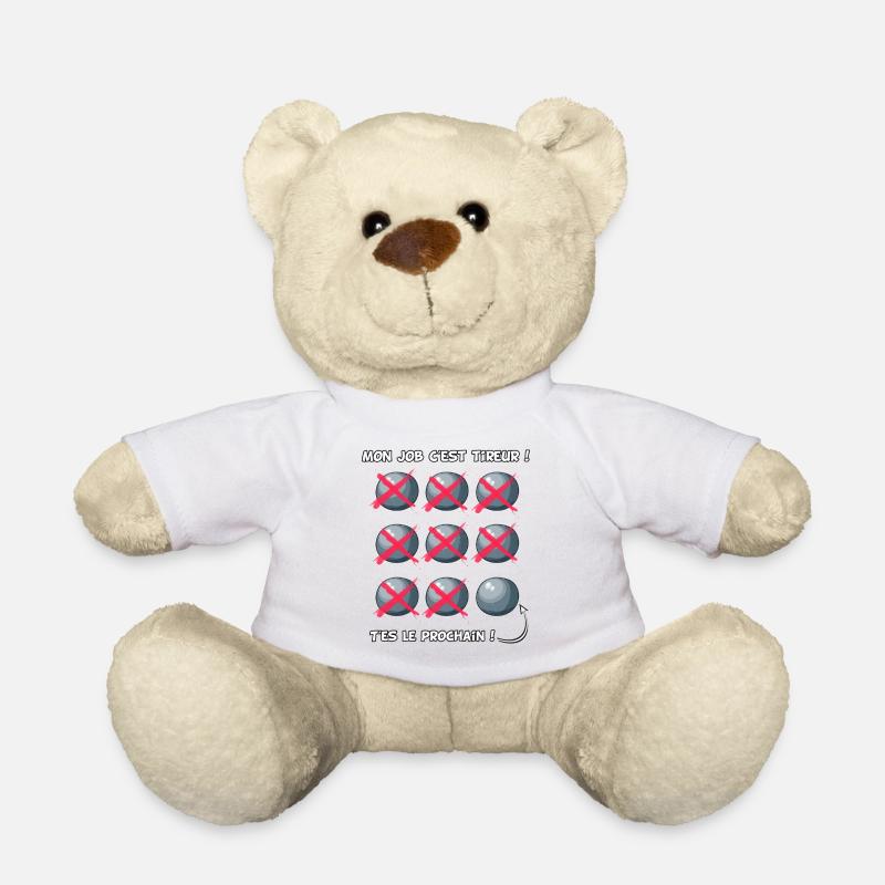 Profession tireur de boules - Nounours - blanc