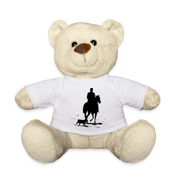 Dog and horse - Teddy Bear - white - Front