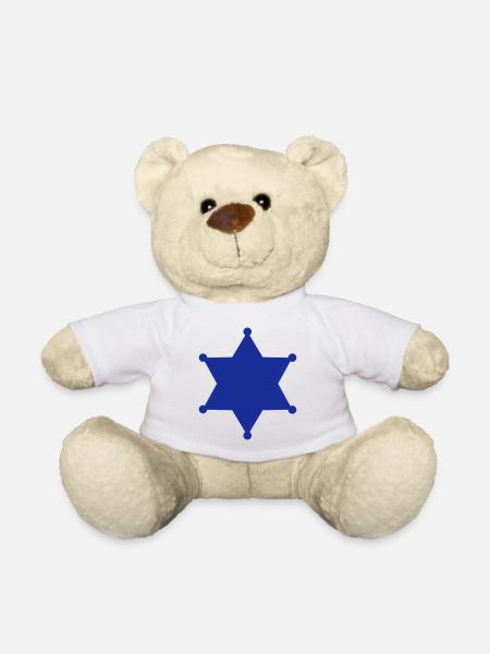 sheriff stern - Teddy - Weiß