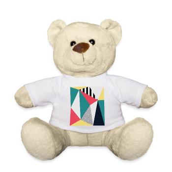 Triangles - Teddy Bear - white - Front