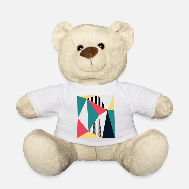 Triangles - Teddy Bear - white