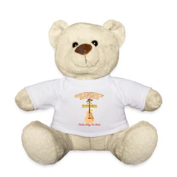 Musik Bier Cowboy Hut Geschenk tanzen Spaß Gitarre - Teddy - Weiß - Vorne
