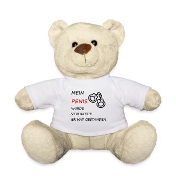 Mein Penis wurd verhaftete! - Teddy - Weiß - Vorne