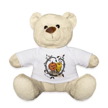 Pumpkin Friends Against Racism - Teddy Bear - white - Front