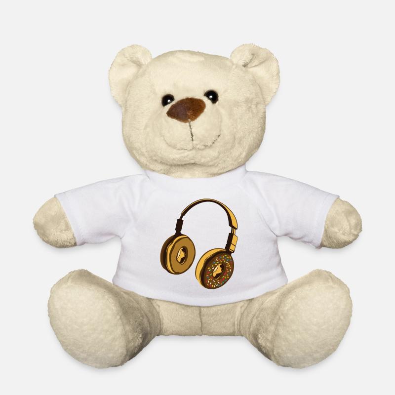 mignon beignet casque - Nounours - blanc