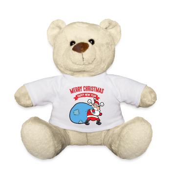 Noël Noël Père Noël Père Noël - Nounours - blanc - Devant