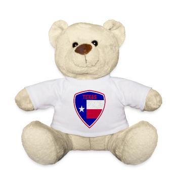 Texas Wappen Emblem Flagge Geschenk - Teddy - Weiß - Vorne