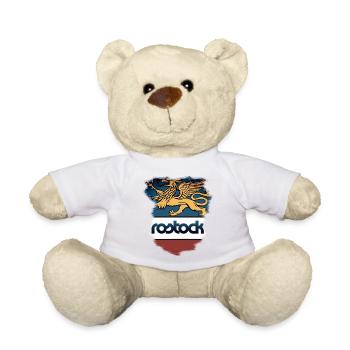 Rostock Coat of Arms - Teddy Bear - white - Front