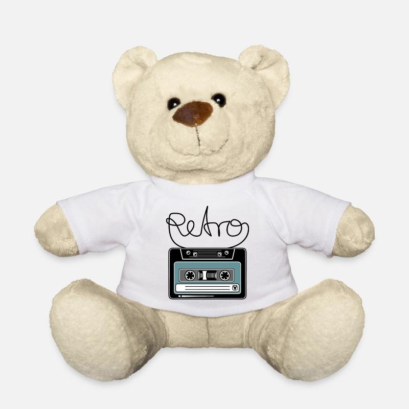 Kassette Retro Mixtape Bandsalat - Teddy - Weiß