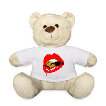 Manger la balle - Nounours - blanc - Devant