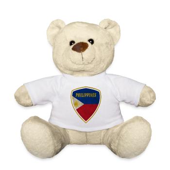 Philippinen Wappen Vintage Geschenk Flagge Manila - Teddy - Weiß - Vorne