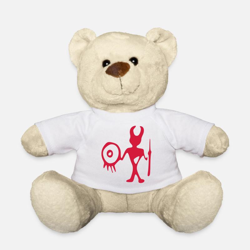 petroglyphe jäger vektor - Teddy - Weiß