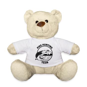Gift pike fishing fishing club hobby passion - Teddy Bear - white - Front