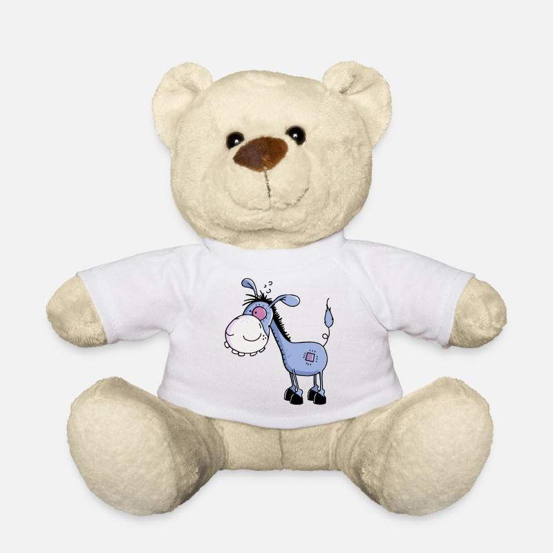 Esel - Langohresel - Eselchen - Teddy - Weiß