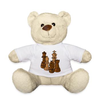 schach figuren sport - Teddy - Weiß - Vorne