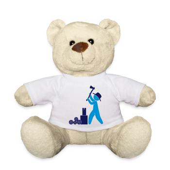 Holzfäller Förster Axt - Teddy - Weiß - Vorne