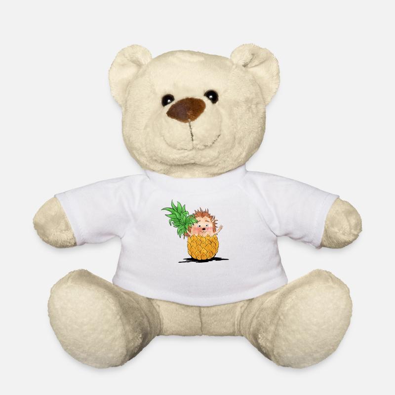Igel-Ananas - Teddy - Weiß