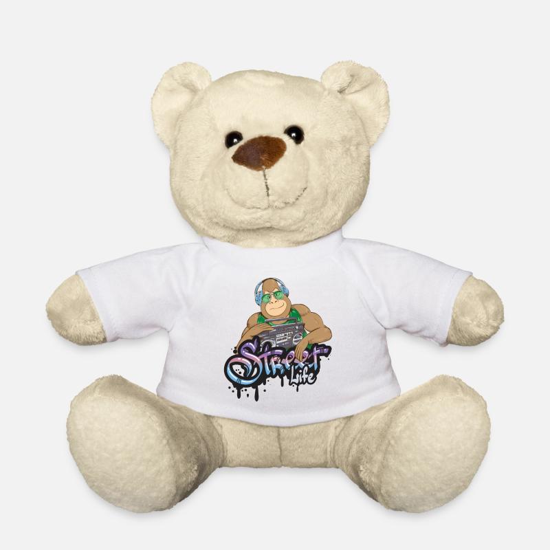 Gorilla Hiphop - Teddy Bear - white